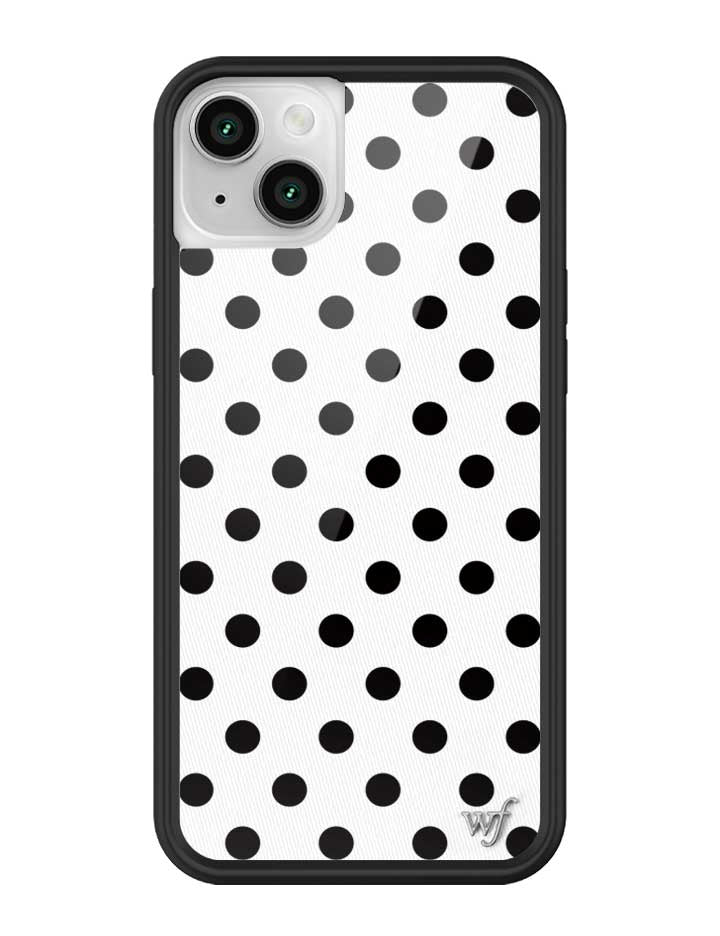 Polka Dot | White and Black iPhone Case iPhone 13 iPhone Case Wildflower Cases