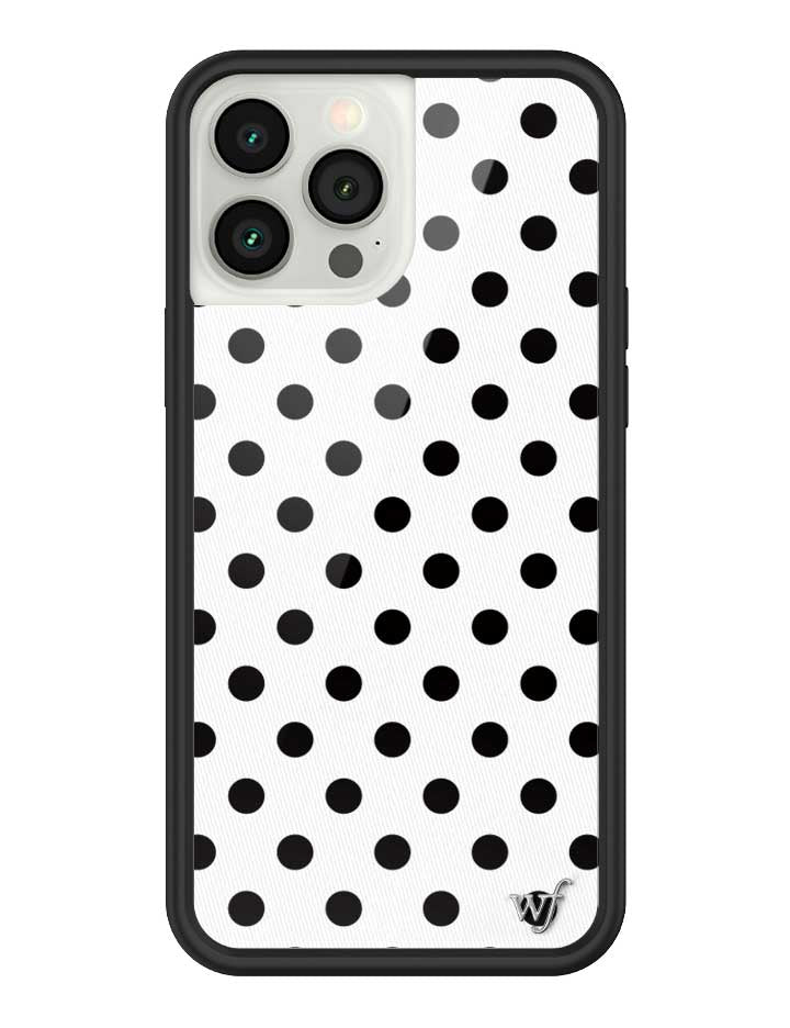 Polka Dot | White and Black iPhone Case iPhone 13 Pro Max iPhone Case Wildflower Cases