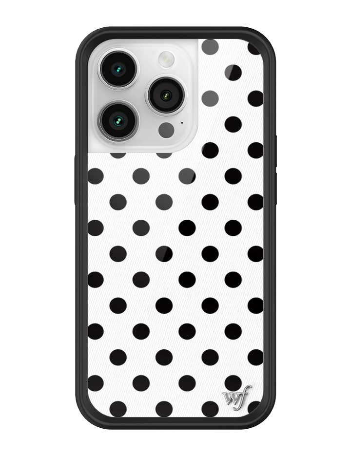 Polka Dot | White and Black iPhone Case iPhone 14 Pro iPhone Case Wildflower Cases