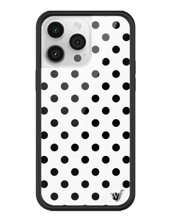 Polka Dot | White and Black iPhone Case iPhone 14 Pro Max iPhone Case Wildflower Cases