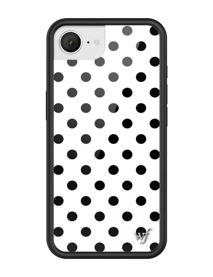 Polka Dot | White and Black iPhone Case iPhone 17e iPhone Case Wildflower Cases