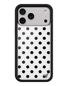 Polka Dot | White and Black iPhone Case