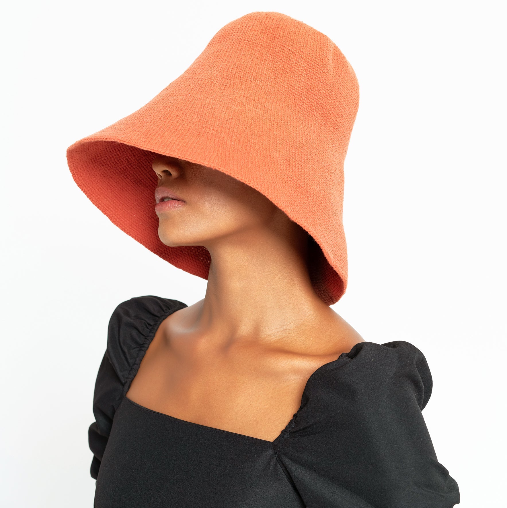 BLOOM Crochet Hat In Burnt Sienna One size Burnt Sienna Cotton Crochet BrunnaCo