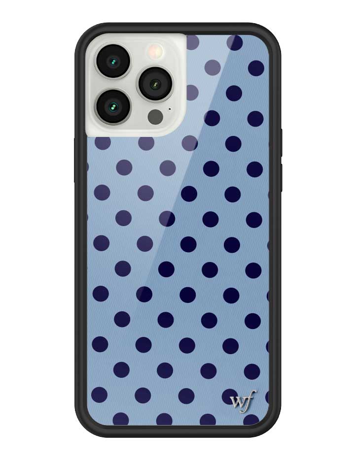 Polka Dot | Blue and Navy Blue iPhone Case iPhone 13 Pro Max iPhone Case Wildflower Cases