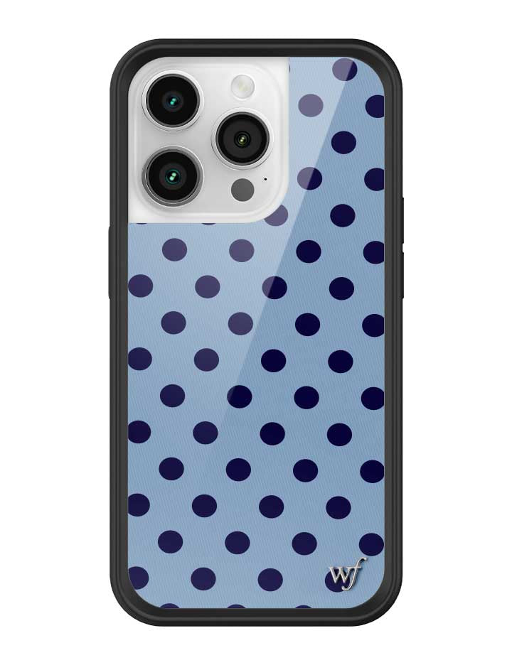 Polka Dot | Blue and Navy Blue iPhone Case iPhone 14 Pro iPhone Case Wildflower Cases