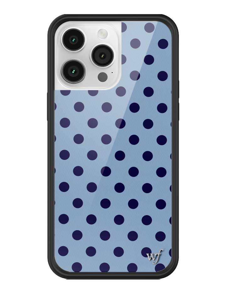 Polka Dot | Blue and Navy Blue iPhone Case iPhone 14 Pro Max iPhone Case Wildflower Cases