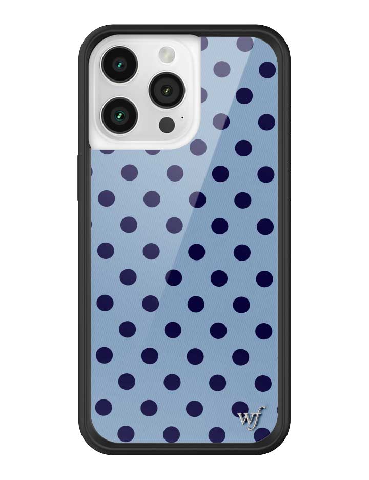 Polka Dot | Blue and Navy Blue iPhone Case iPhone 15 Pro Max iPhone Case Wildflower Cases
