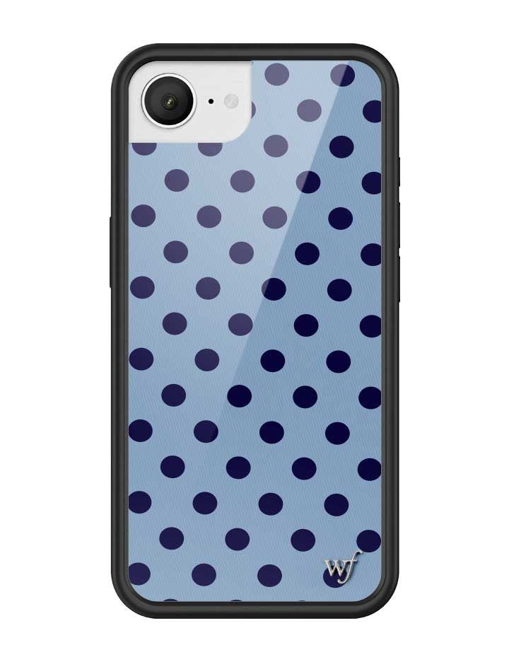 Polka Dot | Blue and Navy Blue iPhone Case iPhone 16e iPhone Case Wildflower Cases