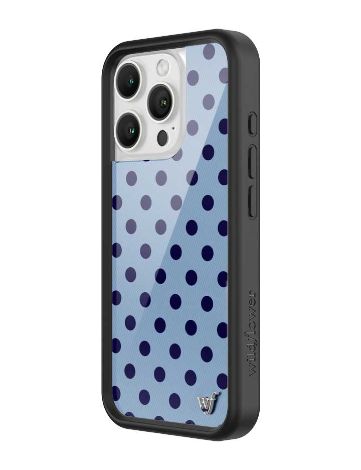 Polka Dot | Blue and Navy Blue iPhone Case iPhone Case Wildflower Cases