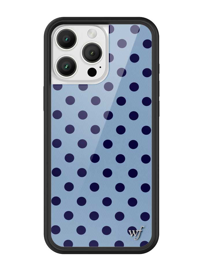 Polka Dot | Blue and Navy Blue iPhone Case iPhone 16 Pro Max iPhone Case Wildflower Cases