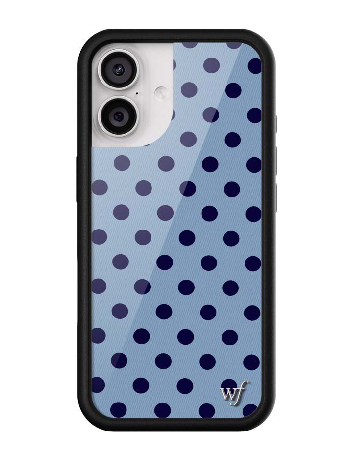 Polka Dot | Blue and Navy Blue iPhone Case iPhone 17 iPhone Case Wildflower Cases
