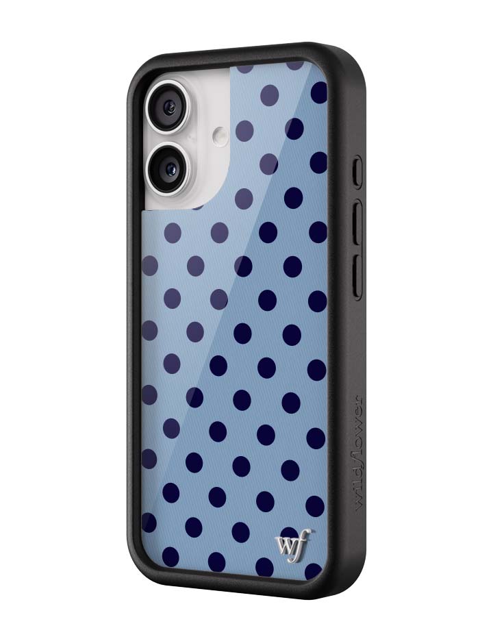 Polka Dot | Blue and Navy Blue iPhone Case iPhone Case Wildflower Cases