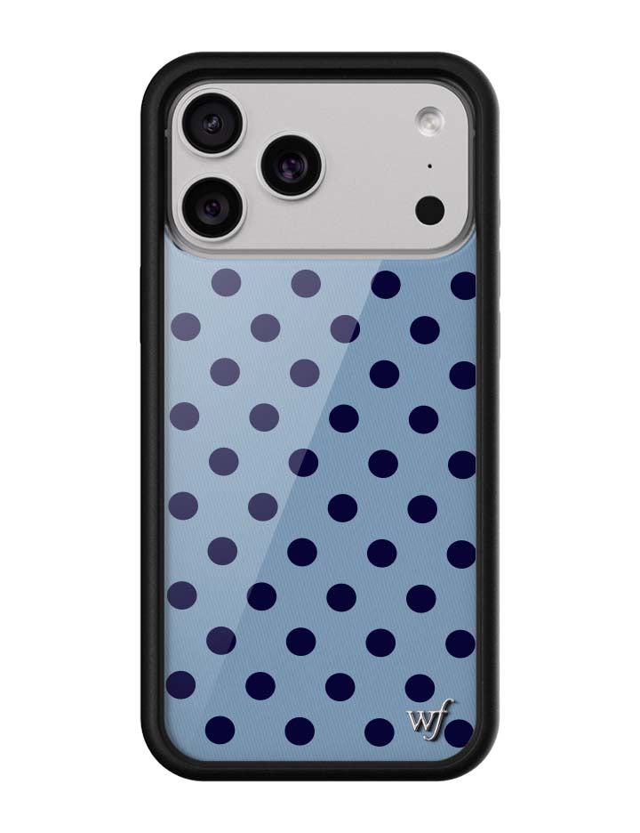 Polka Dot | Blue and Navy Blue iPhone Case iPhone 17 Pro Max iPhone Case Wildflower Cases