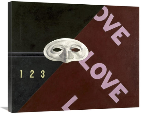 Love love love by Demuth- Glicee Gallery Wrapped Canvas Print