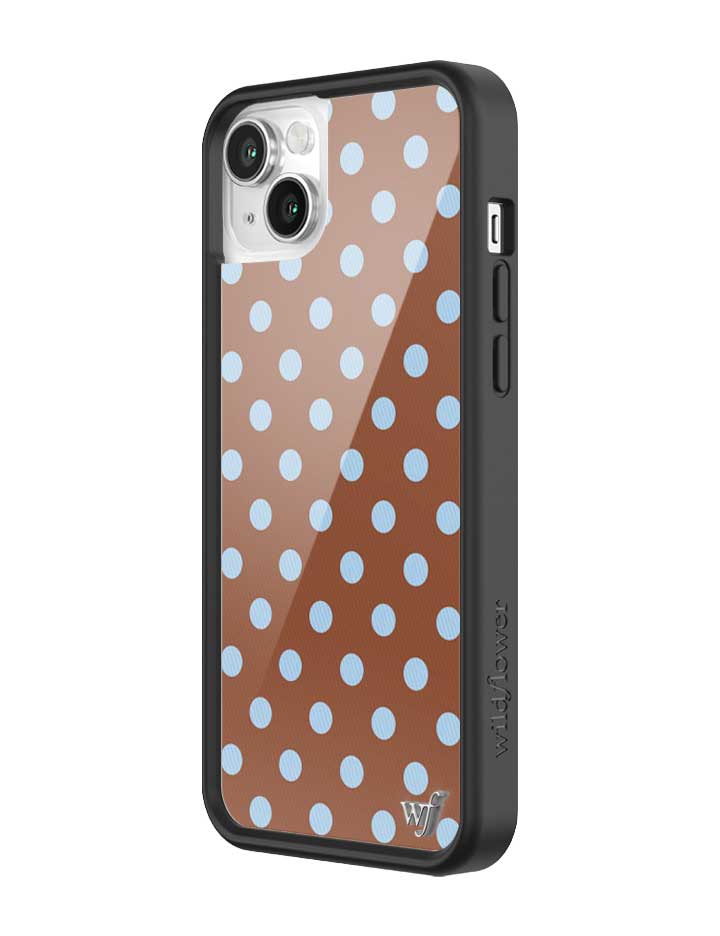Polka Dot | Brown and Blue iPhone Case iPhone Case Wildflower Cases