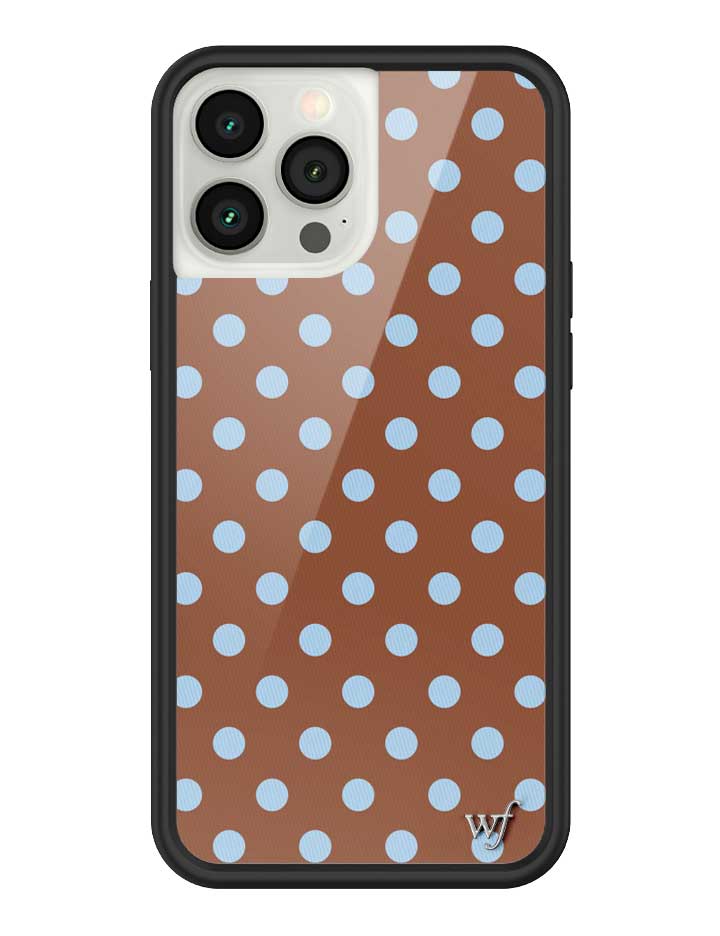 Polka Dot | Brown and Blue iPhone Case iPhone 13 Pro Max iPhone Case Wildflower Cases