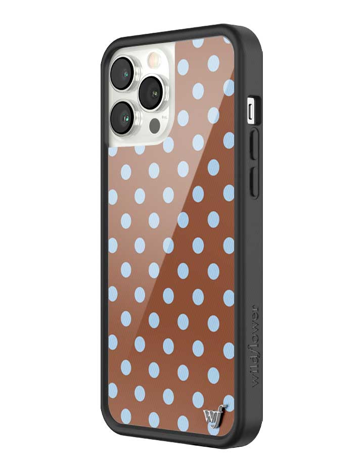 Polka Dot | Brown and Blue iPhone Case iPhone Case Wildflower Cases