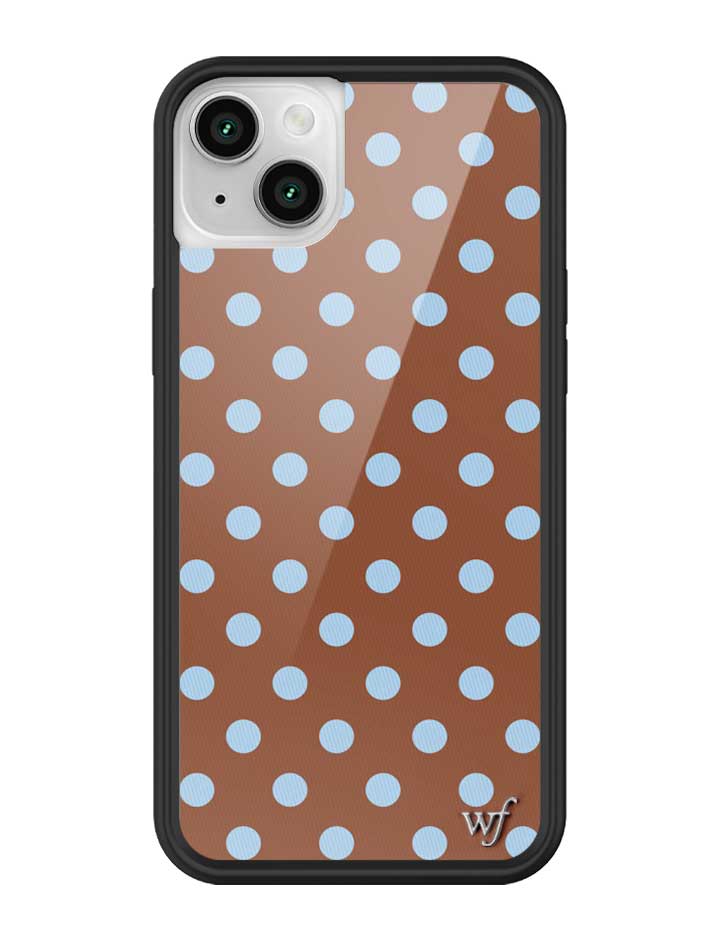Polka Dot | Brown and Blue iPhone Case iPhone 14 iPhone Case Wildflower Cases