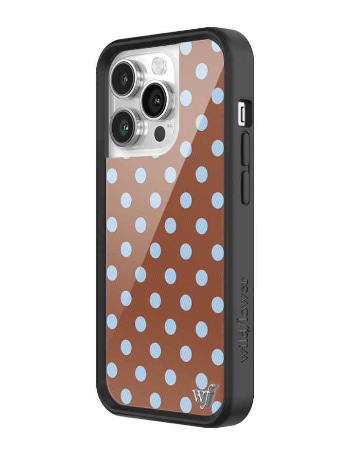 Polka Dot | Brown and Blue iPhone Case iPhone Case Wildflower Cases