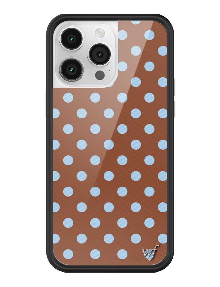 Polka Dot | Brown and Blue iPhone Case iPhone 14 Pro Max iPhone Case Wildflower Cases