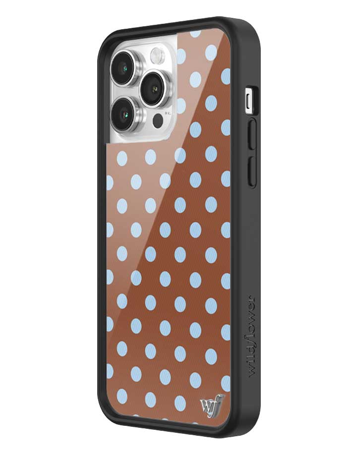 Polka Dot | Brown and Blue iPhone Case iPhone Case Wildflower Cases
