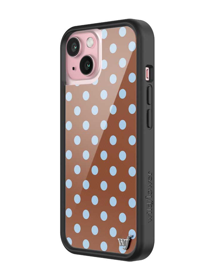 Polka Dot | Brown and Blue iPhone Case iPhone Case Wildflower Cases