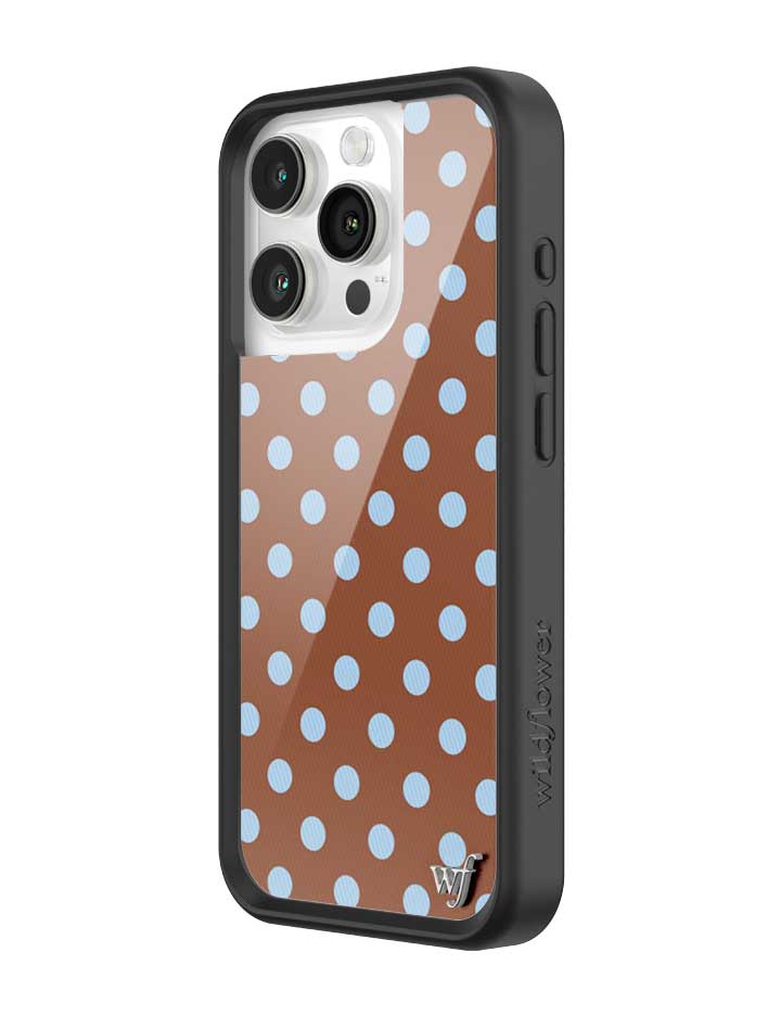 Polka Dot | Brown and Blue iPhone Case iPhone Case Wildflower Cases