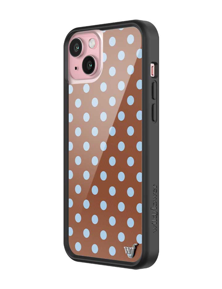 Polka Dot | Brown and Blue iPhone Case iPhone Case Wildflower Cases