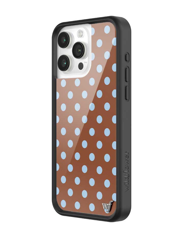 Polka Dot | Brown and Blue iPhone Case iPhone Case Wildflower Cases