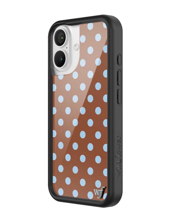 Polka Dot | Brown and Blue iPhone Case iPhone Case Wildflower Cases