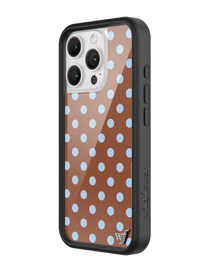 Polka Dot | Brown and Blue iPhone Case iPhone Case Wildflower Cases