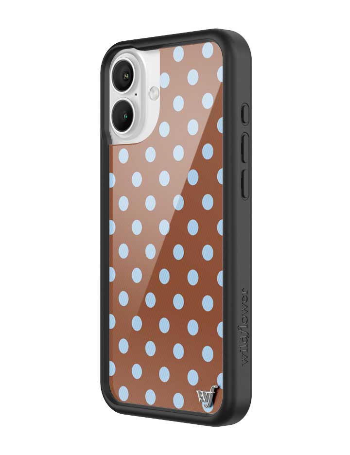 Polka Dot | Brown and Blue iPhone Case iPhone Case Wildflower Cases