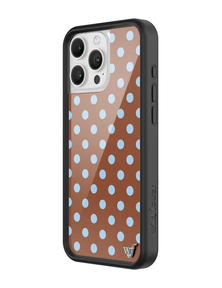 Polka Dot | Brown and Blue iPhone Case iPhone Case Wildflower Cases