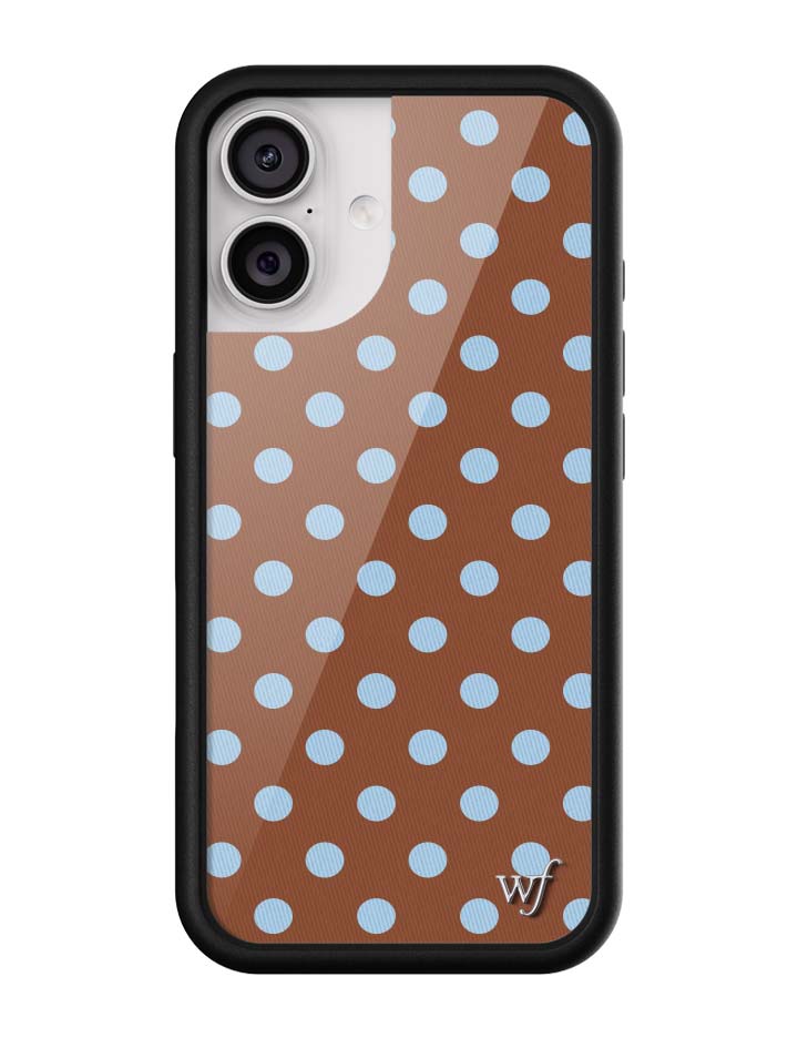 Polka Dot | Brown and Blue iPhone Case iPhone 17 iPhone Case Wildflower Cases