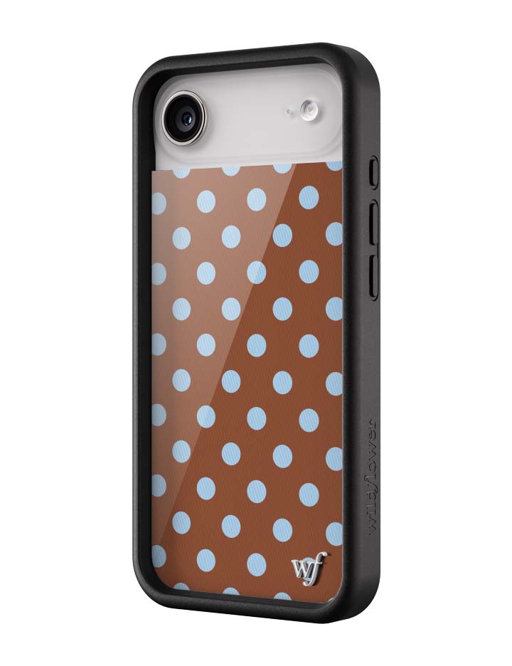 Polka Dot | Brown and Blue iPhone Case iPhone Case Wildflower Cases