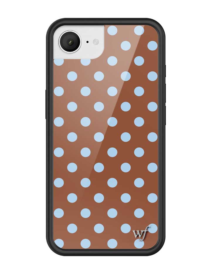 Polka Dot | Brown and Blue iPhone Case iPhone 17e iPhone Case Wildflower Cases
