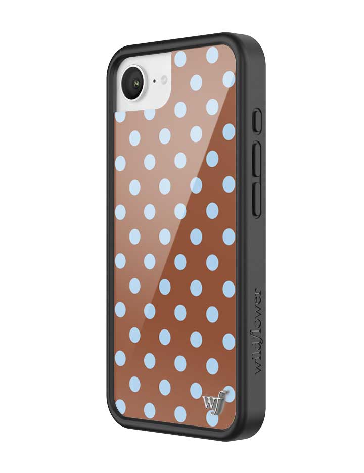 Polka Dot | Brown and Blue iPhone Case iPhone Case Wildflower Cases
