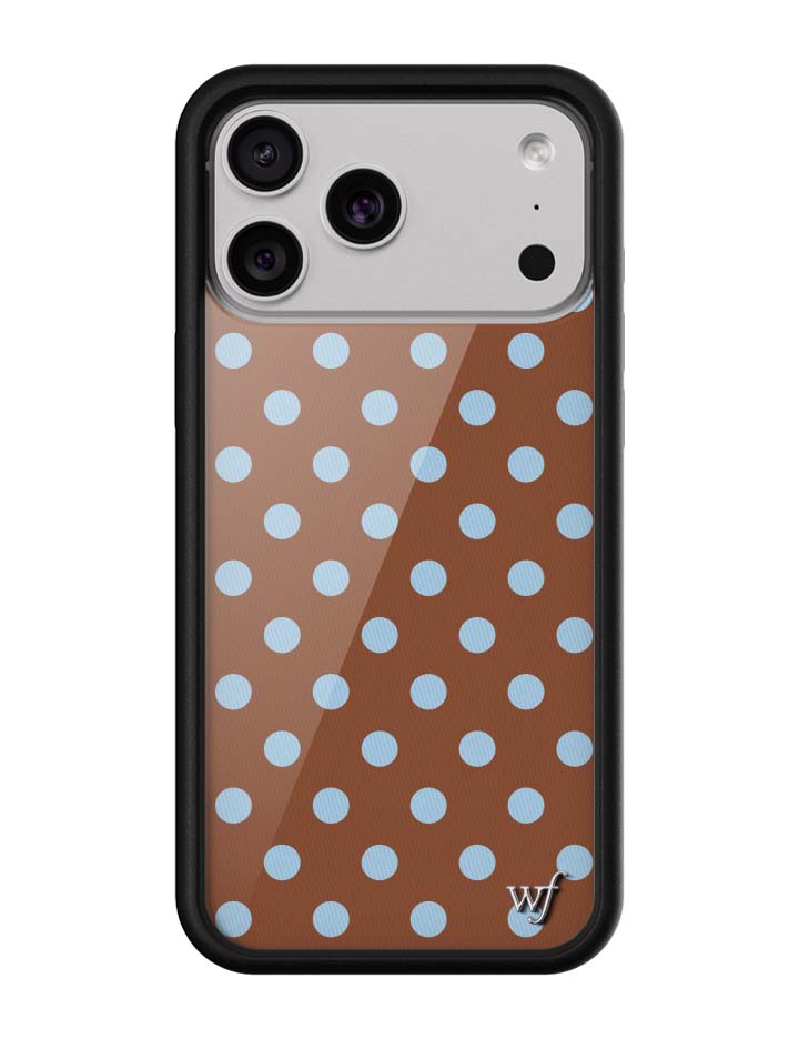 Polka Dot | Brown and Blue iPhone Case iPhone 17 Pro Max iPhone Case Wildflower Cases