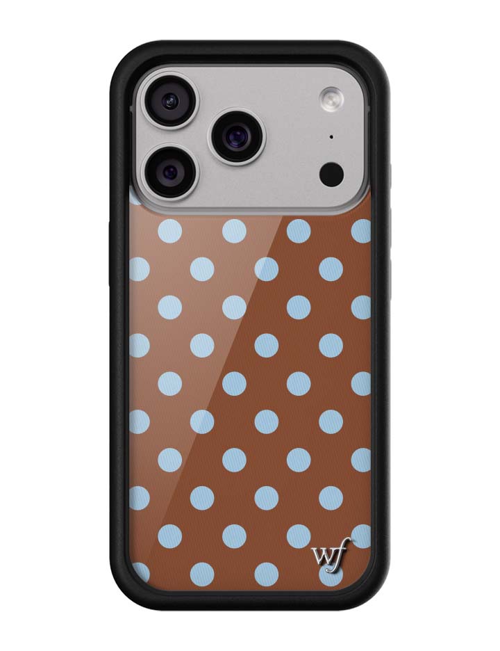 Polka Dot | Brown and Blue iPhone Case