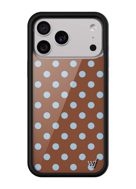 Polka Dot | Brown and Blue iPhone Case