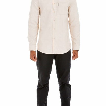 SIGNATURE COTTON BLEND LONG SLEEVE BUTTON DOWN