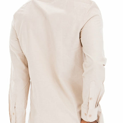 SIGNATURE COTTON BLEND LONG SLEEVE BUTTON DOWN