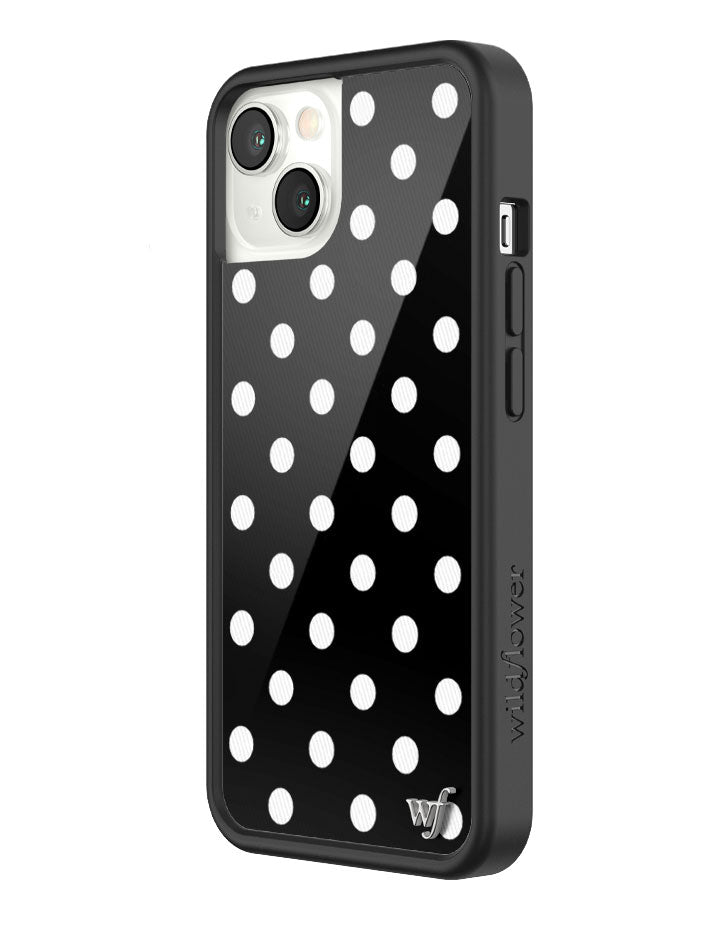 Polka Dot | Black and White iPhone Case iPhone Case Wildflower Cases