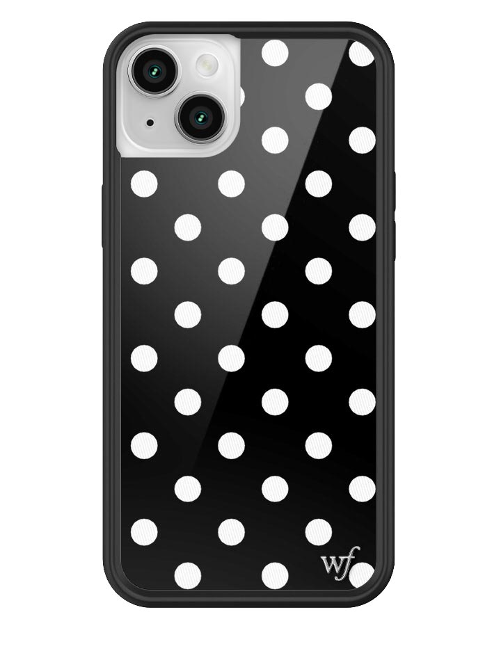 Polka Dot | Black and White iPhone Case iPhone 14 Plus iPhone Case Wildflower Cases