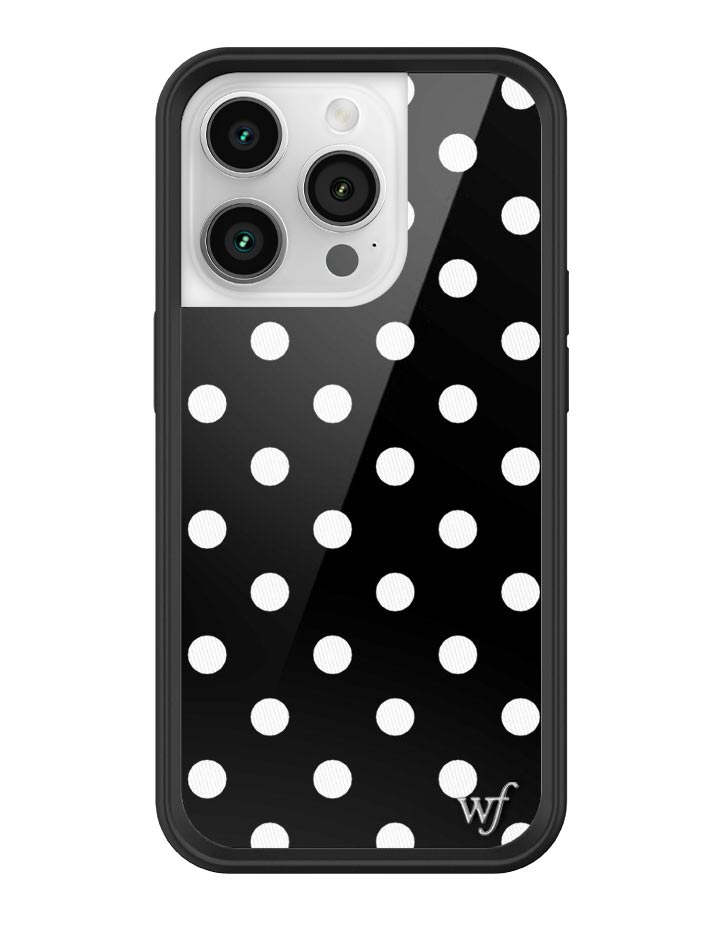Polka Dot | Black and White iPhone Case iPhone 14 Pro iPhone Case Wildflower Cases