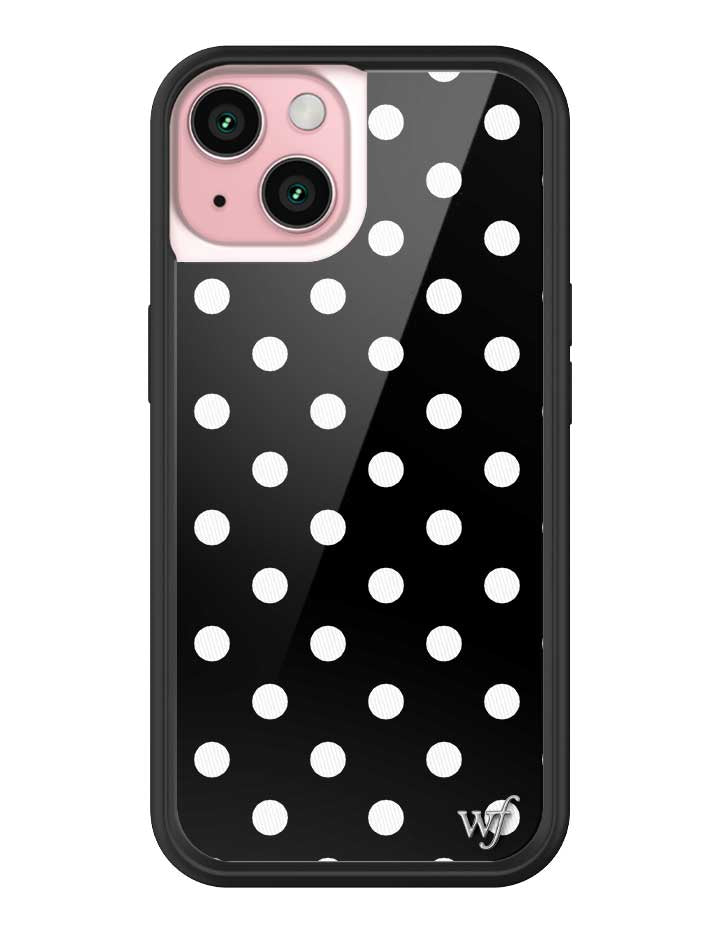 Polka Dot | Black and White iPhone Case iPhone 15 iPhone Case Wildflower Cases