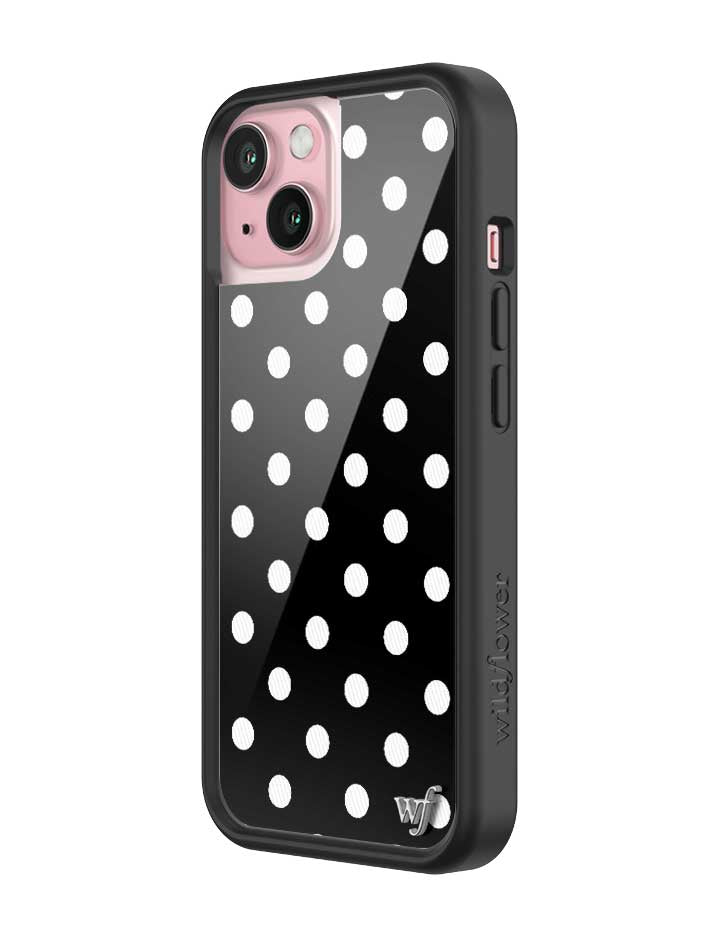 Polka Dot | Black and White iPhone Case iPhone Case Wildflower Cases