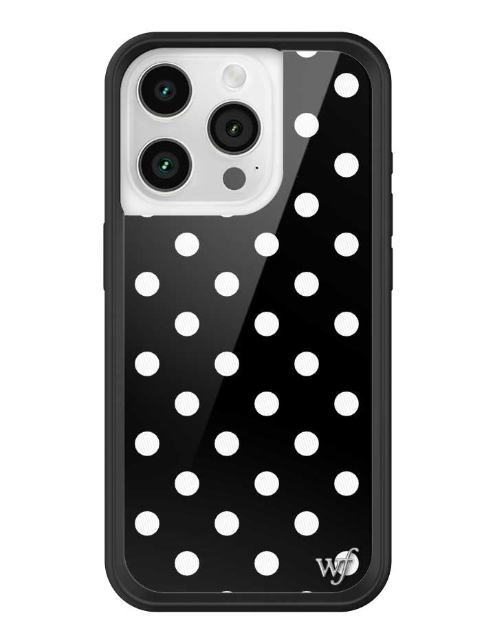 Polka Dot | Black and White iPhone Case iPhone 15 Pro iPhone Case Wildflower Cases