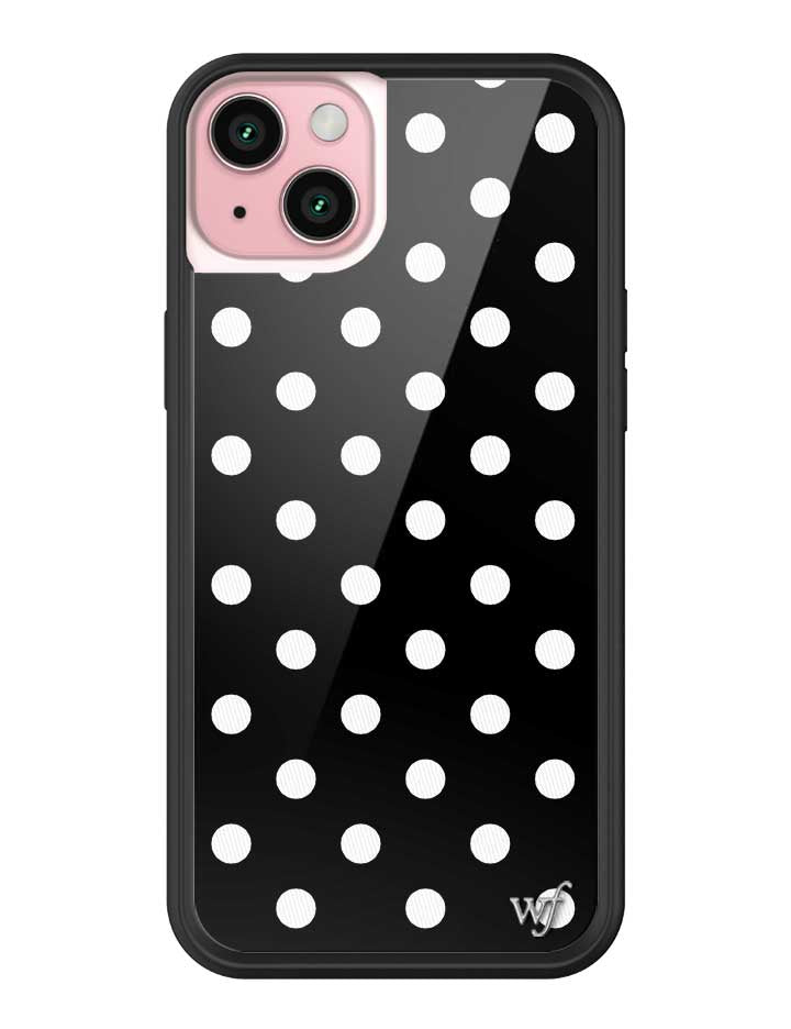 Polka Dot | Black and White iPhone Case iPhone 15 Plus iPhone Case Wildflower Cases