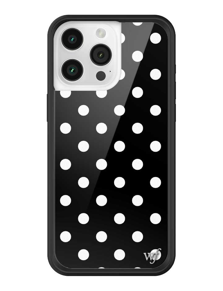 Polka Dot | Black and White iPhone Case iPhone 15 Pro Max iPhone Case Wildflower Cases